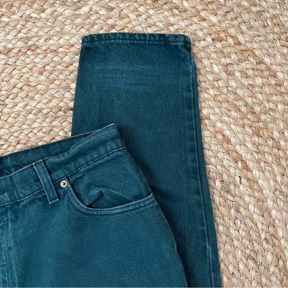 Vintage Levi’s 551 Green/Blue USA Tapered Relaxed Fit Jean - Picture 6 of 15